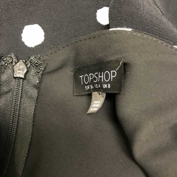 Topshop Black White Polka Dot Pattern Jumpsuit 4 - Picture 5 of 6